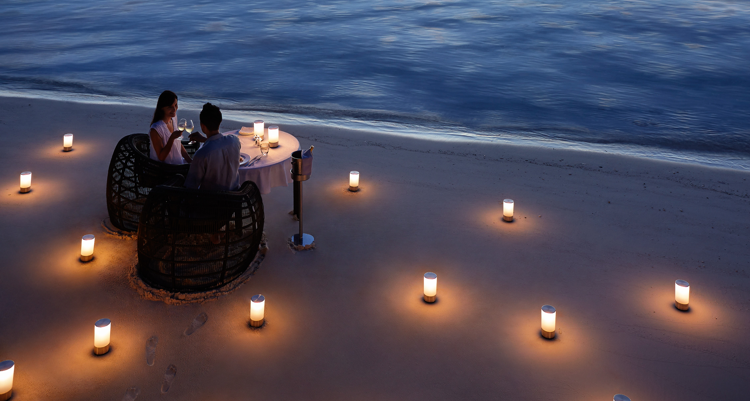 Романтический ужин на Мальдивах